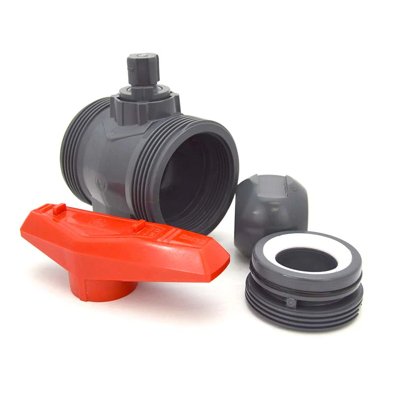 1-1/4" Flui-PRO [PRO SERIES – Viton] PVC True Union Ball Valve – SOC / NPT - Image 3