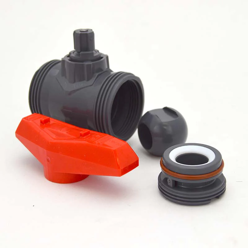 3/4" Flui-PRO [PRO SERIES - Viton] PVC True Union Ball Valve – SOC / NPT - Image 3